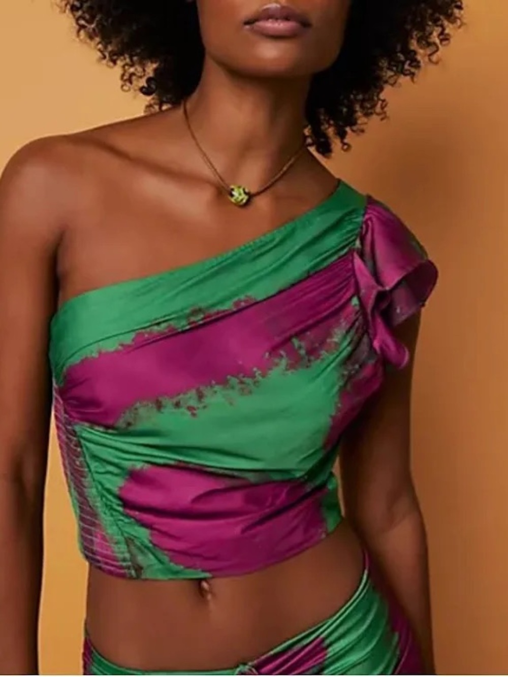Free People x House of Aama Mielle One-Shoulder Top